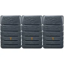 4rain Slim Stone Decor Mauertank 1530 l graphitgrau