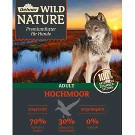 Dehner Wild Nature Hundefutter Hochmoor, Trockenfutter getreidefrei / zuckerfrei, für Hunde, Ente, 12 kg