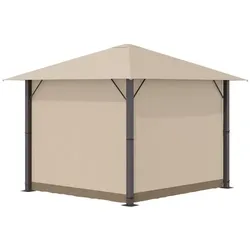 Outsunny Pavillon, LxBxH: 297 x 297 x 260 cm - braun