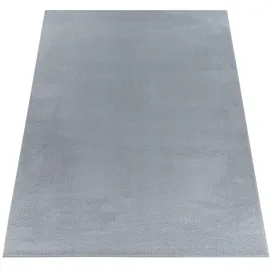 MY HOME Teppich Ciney, LAGERRÄUMUNG!, rechteckig, Höhe: 16 mm, Kurzflor, Hoch-Tief Effekt, Uni Farben, Scandi Design, besonders weich grau 160 cm x 220 cm x 16 mm