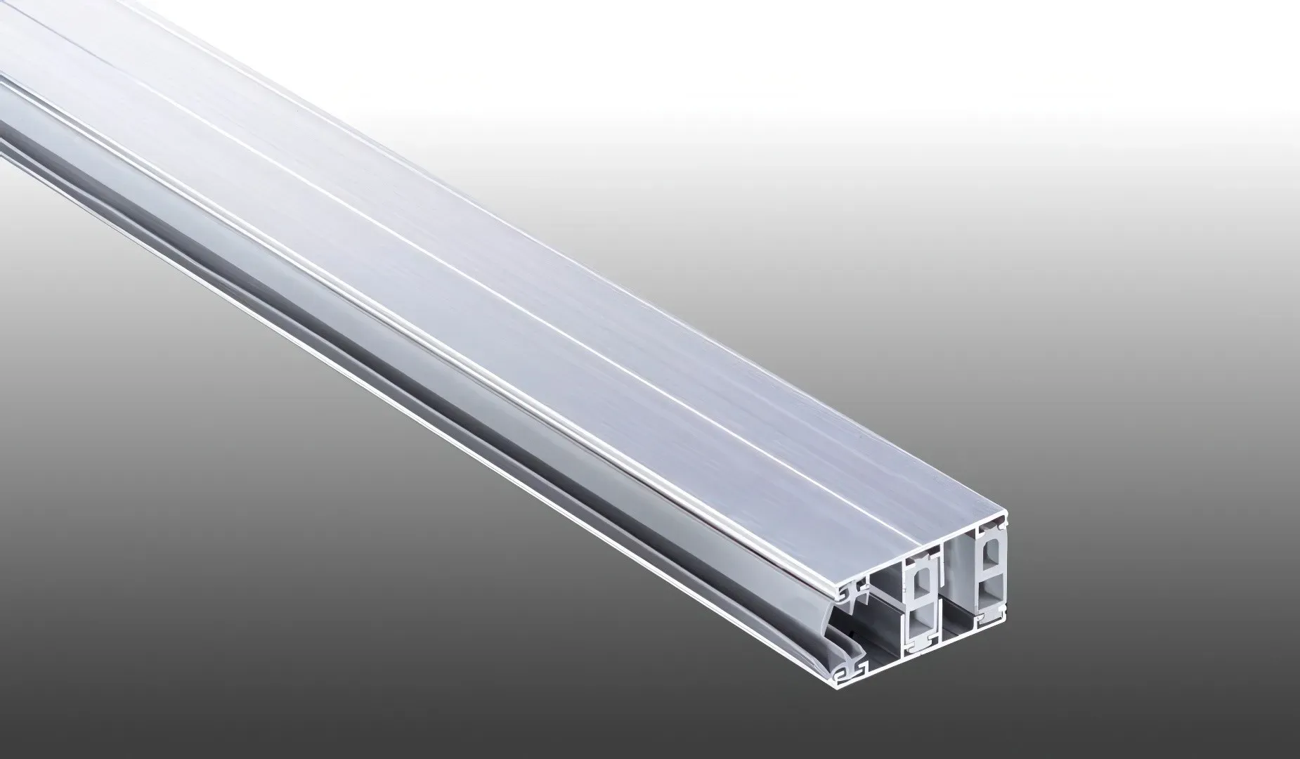 Aluprofil Thermosystem für 16 mm Stegplatten - 4000 mm Randprofil inkl. Lippendichtung – Klemmprofil für Holz- und Metallkonstruktionen