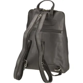 GREENBURRY Fiorentina City Rucksack Leder 31 cm Schwarz