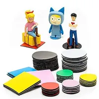 10er Set Klebepunkte magnetisch für Toniebox Figuren Tonie Regal Farbe Weiß Variante Rund 25 mm