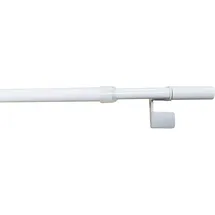 INDEKO Scheibenstange INDEKO "Fine" Gr. 1, weiß, Ø:10mm, Aluminium, Gardinenstangen, stufenlos verstellbare Klemmstange