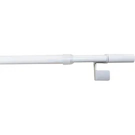 INDEKO Scheibenstange INDEKO "Fine" Gr. 1, weiß, Ø:10mm, Aluminium, Gardinenstangen, stufenlos verstellbare Klemmstange