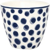 Greengate Latte-Macchiato-Glas Tippa Latte Cup blue 0,35l, Stoneware