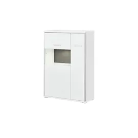Uno Highboard 94 x 137 x 38 cm Weiß
