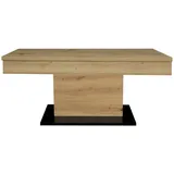 58 aufm Kessel COUCHTISCH Höhenverstellbar Else 1 110x59x60 Holzwerkstoff Asteiche | Gr.: onesize