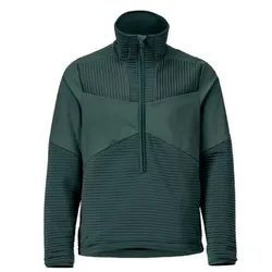 22005-681 Fleecepullover mit kurzem Reißverschluss und Futter, waldgrün, 2XL