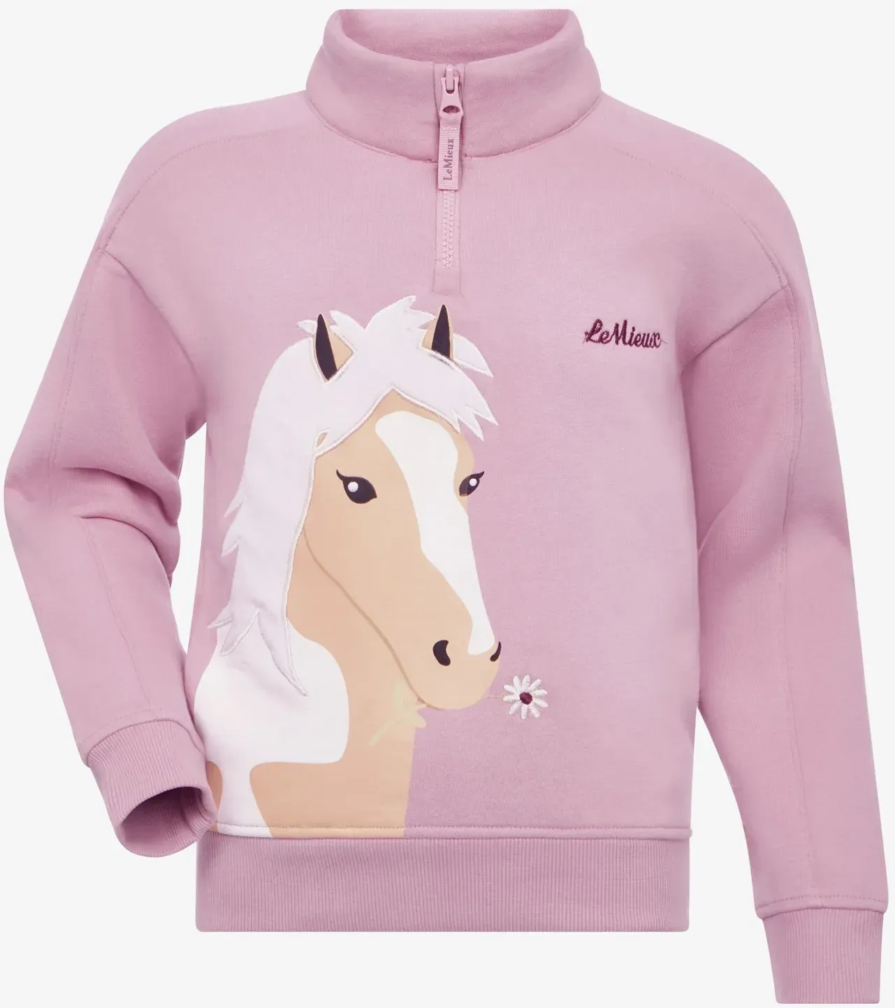 LeMieux Mini Quinn Kinder Sweatshirt mit Viertelreißverschluss