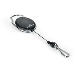 Durable Aufrollmechanismus JoJo Style mit Federhaken 80cm schwarz Packung mit 5 Stück