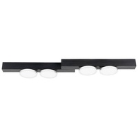 LUCANDE Kellino Deckenleuchte, 4-flammig, schwarz