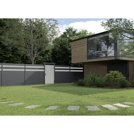 Ambiente Home Alu-Zaun Paneel 120 x 180 cm Aluminium