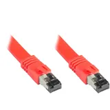 Good Connections FLACH-Patchkabel Cat. 8.1, U/FTP, PiMF, halogenfrei LSZH 2000MHz, 40Gbit/s, rot,
