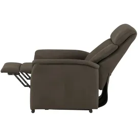 Nils Olsen Fernsehsessel Agda Mikrofaser 87 x 106 x 85 cm Braun elektrisch