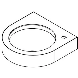 kwc aquarotter gmbh KWC Wandtrinkbrunnen, ANIMA, Edelstahl, 345x118x350 mm, Hahnloch,