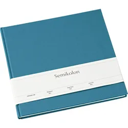 Semikolon Slim Gästebuch, blau