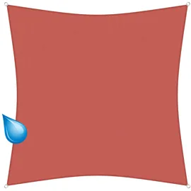 Gartenia Sunprotect sunprotect 83270 Sonnensegel Hydro, 3 x 3 m, Quadrat, wasserabweisend, rost-rot