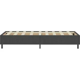vidaXL Boxspringbett 100 x 200 cm Dunkelgrau