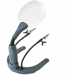 Carson HelpingHands Magnifier Vergrößerungsglas 2x Grau, Transparent