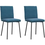 deluke Esszimmerstuhl VERA Samt Blau 2er Set
