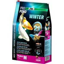 JBL Winterfutter für Koi, Sinkende Futterperlen, Saisonfutter, ProPond Winter, Größe M, 3,6 kg