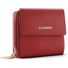 lazarotti Bologna Leather Geldbörse Damen Portemonnaie rot