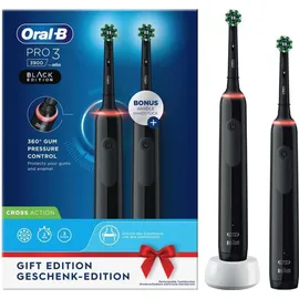 Oral-B Pro 3 3900 + 2. Handstück Black Edition