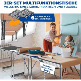 Kesser Tapeziertisch 100 x 60 cm 30 kg grau