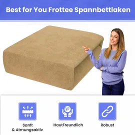 4mybaby GmbH Spannbettlaken Frottee 80 x 200 cm beige