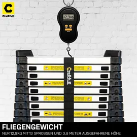 Craftfull CF-101B Teleskopleiter 3,8 Meter