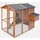 sweeek Hühnerstall Cotentine 6 / 8 Hühner  cm Holzfarben