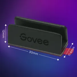 Govee Neonlichtschlauch Clips Kunststoff 20 Stück Schwarz