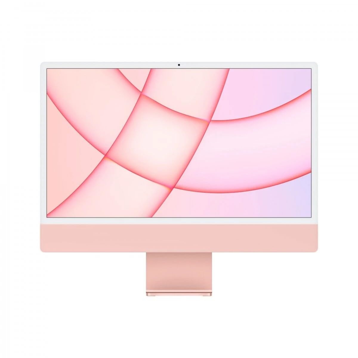 Apple iMac 24" All-In-One Desktop PC System (Mitte 2021), M1, 8GB RAM, SSD 256GB, M1 8-core GPU, macOS Big Sur, INT KB, Pink