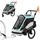 aiyaplay 2 in 1 Fahrradanhänger & Buggy Faltbar Hellblau