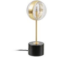 BigBuy LED Tischlampe Kristall Gold Eisen 15 x 15
