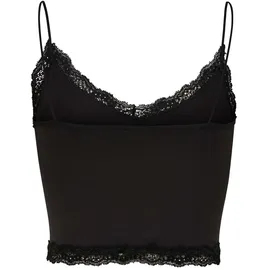 Only ONLVICKY LACE SEAMLESS CROPPED TOP Schwarz M