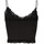Only ONLVICKY LACE SEAMLESS CROPPED TOP Schwarz M