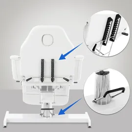 CLP Hydraulische Kosmetikliege Split weiß