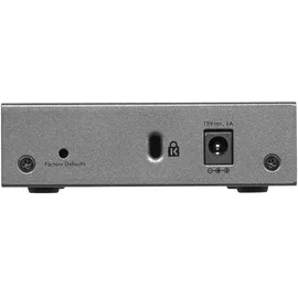 Netgear GS105E Managed Switch 5 Port Gigabit Ethernet LAN Switch Plus (Netzwerk Switch Managed, IGMP, QoS, VLAN, lüfterlos, robustes Metallgehäuse), Grau