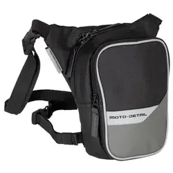 Moto-Detail Oberschenkel-Tasche Volumen: ca. 1 liter, schwarz-grau grau