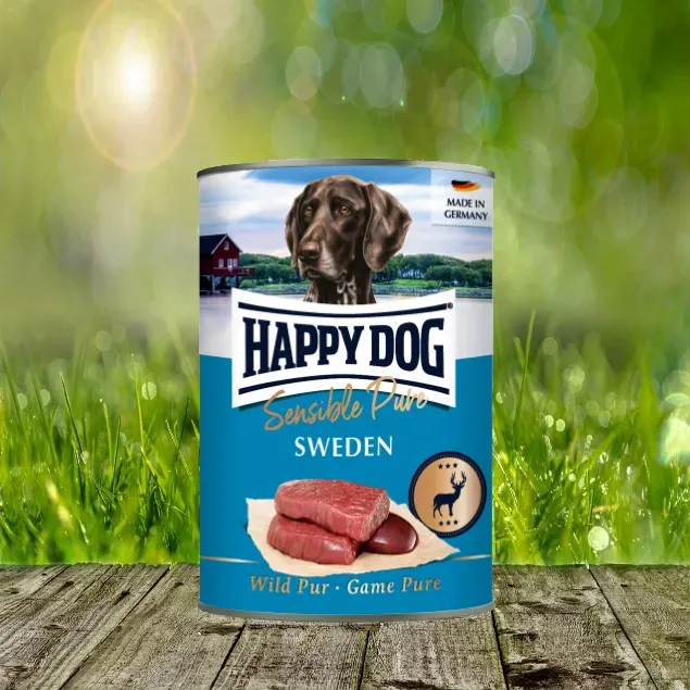 Happy Dog Sensible Pure Sweden - 100% tierisches Protein 5 + 1 Aktion (800 g)