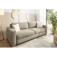 Jockenhöfer Schlafsofa "Micha", beige (taupe 426, 18), B:237cm T:104cm,