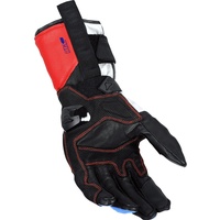Macna Rango RTX wasserdichte Motorrad Handschuhe, weiss-rot-blau, Größe S