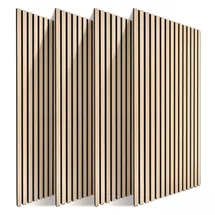 Relaxdays Akustikpaneel Beige 4 St. 120 x 60 cm