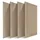 Relaxdays Akustikpaneel Beige 4 St. 120 x 60 cm