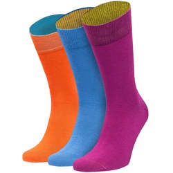 Von Jungfeld Damen Socken, 3er Pack - Geschenkbox, gemischte Farben MixedColours 35-38