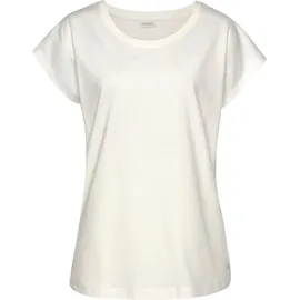 LASCANA Pyjamaoberteil Unifarben Ecru 36/38
