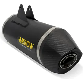 ARROW Schalldämpfer Aluminium Dunkel mit Carbon Endkappe für KTM 690 SMC/Enduro 19-21