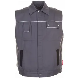 Planam Weste Canvas 320 grau/schwarz
